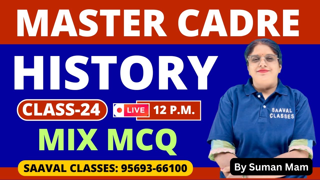 SS-History Master Cadre Punjab | Day-24 | Mix MCQ | SAAVAL CLASSES, Abohar | 9569366100