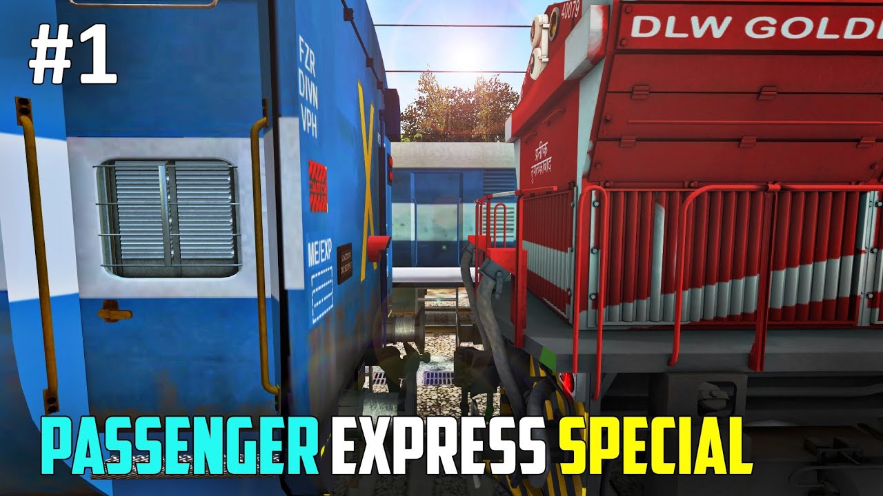 Passenger Train Travel in IR-MSTS | Indian Railways - PC FHD GamePlay