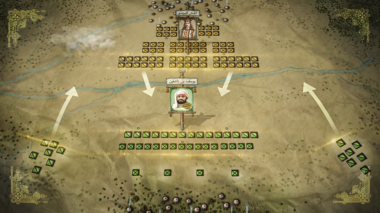 معركة الزلاقة ⚔️  من أشرس المعارك دموية في تاريخ الأندلس بقيادة يوسف بن تاشفين.