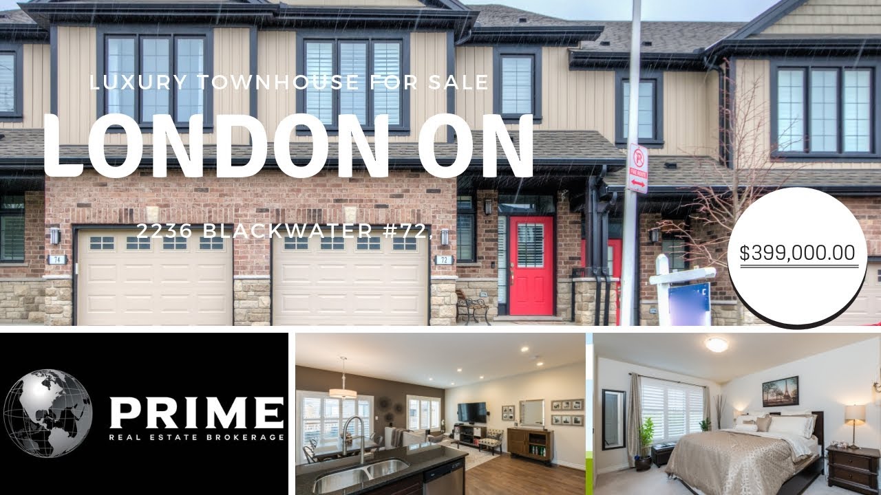 2235 Blackwater Rd  London Ontario  | Luxury Townhouse for sale  |  Prime Real Estate Brokerage