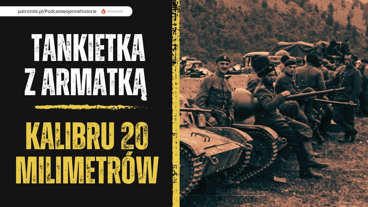 Tankietka z armatką kalibru 20 milimetrów