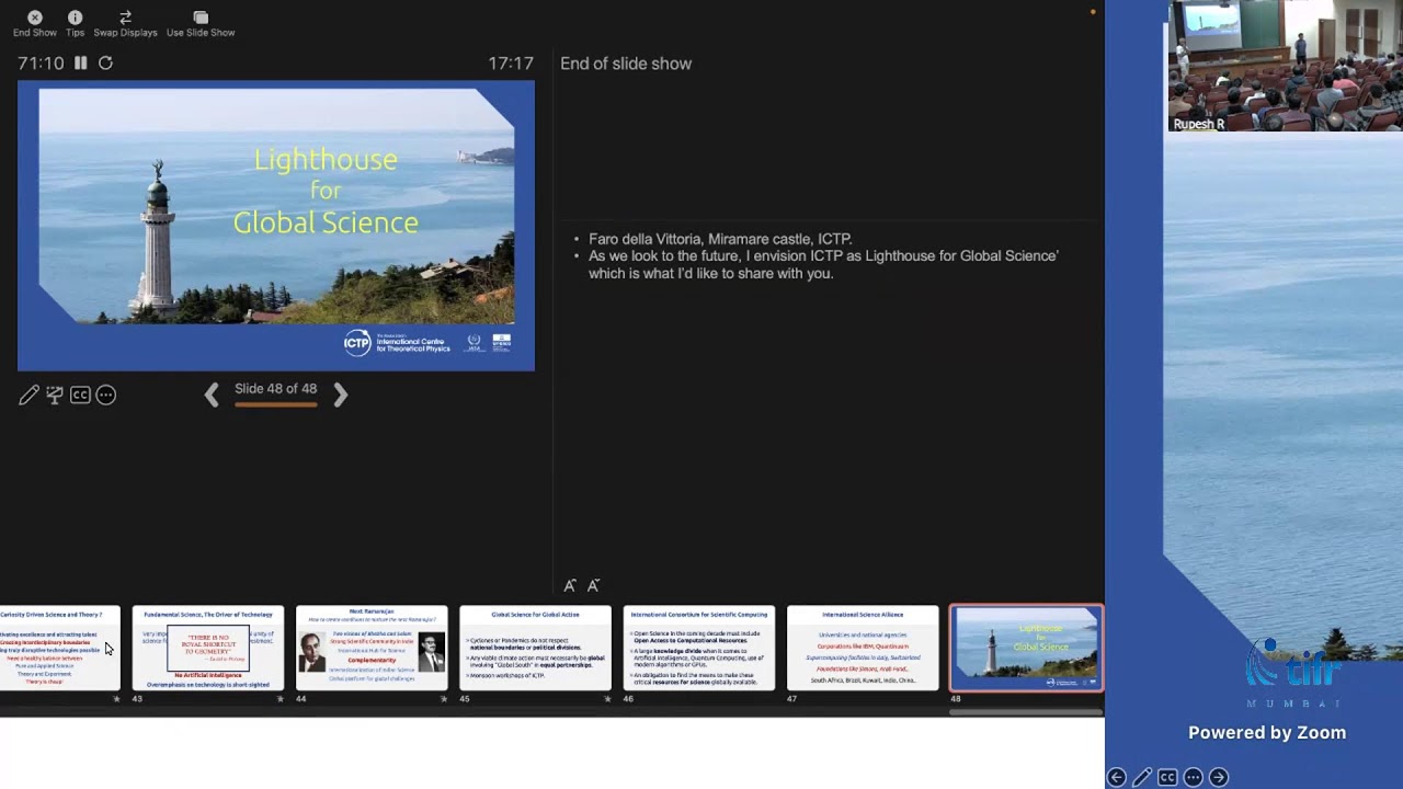 Joining Forces: To Unify Nature and to Unite the World by Prof Atish Dabholkar, Director, ICTP