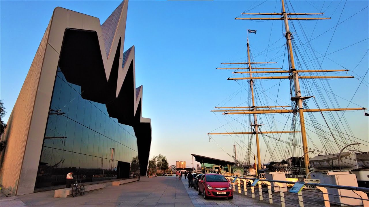 A Sunset Walk in SCOTLAND - Summer River side Walk in GLASGOW