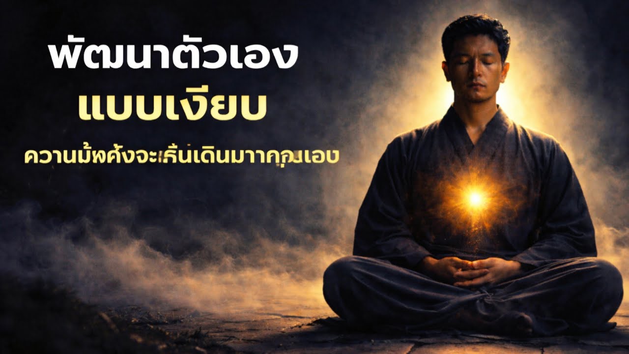 พัฒนาตัวเองแบบเงียบความมั่งคั่งจะเริ่มเดินมาหาคุณเอง  เงียบให้ลึก แล้วชีวิตจะมั่งคั่งเอง