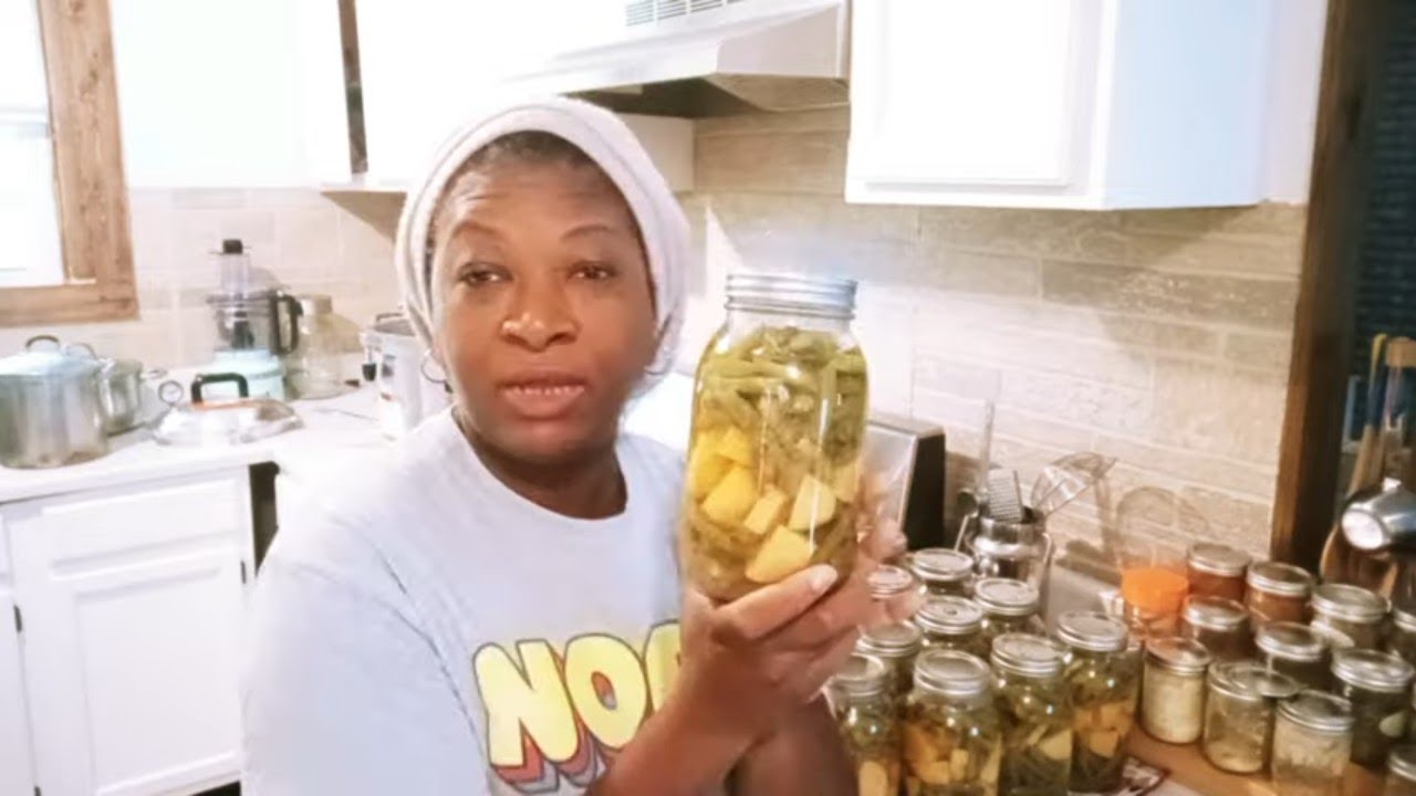 CANNING SEASONED POTATOES & GREEN BEANS