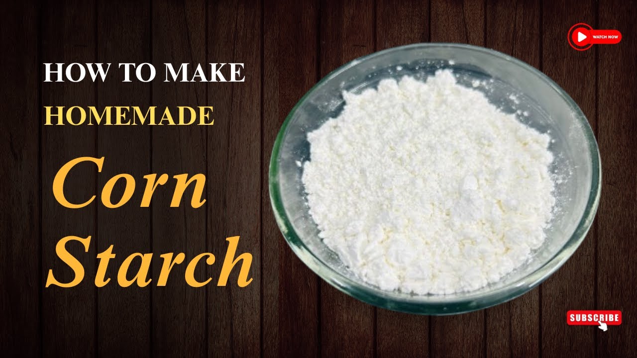 🌽Homemade Cornstarch / Cornflour from Corn | No Chemicals, 100% Natural!🌽 KitcheninDiaries 