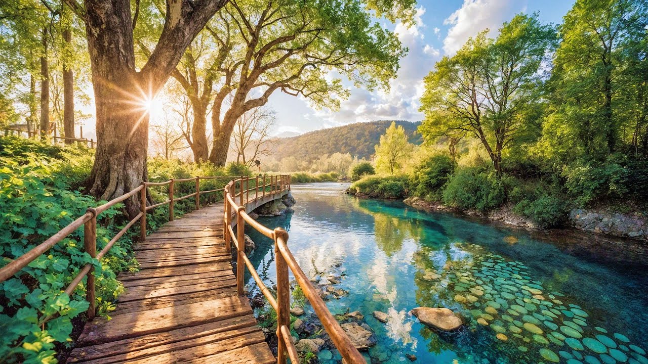Relaxing Music Heals Stress, Anxiety and Depression Heal + Water Sound