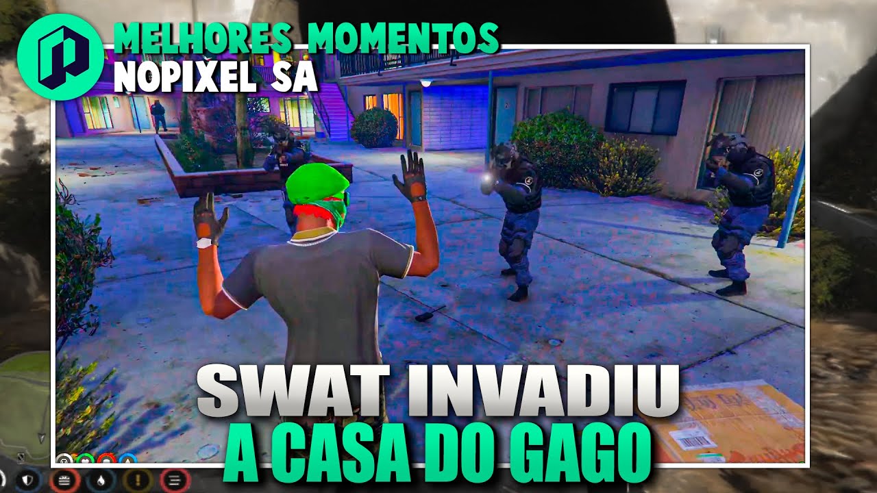 GAGO TOMOU RAID DA POLICIA - MELHORES MOMENTOS NOPIXEL SA
