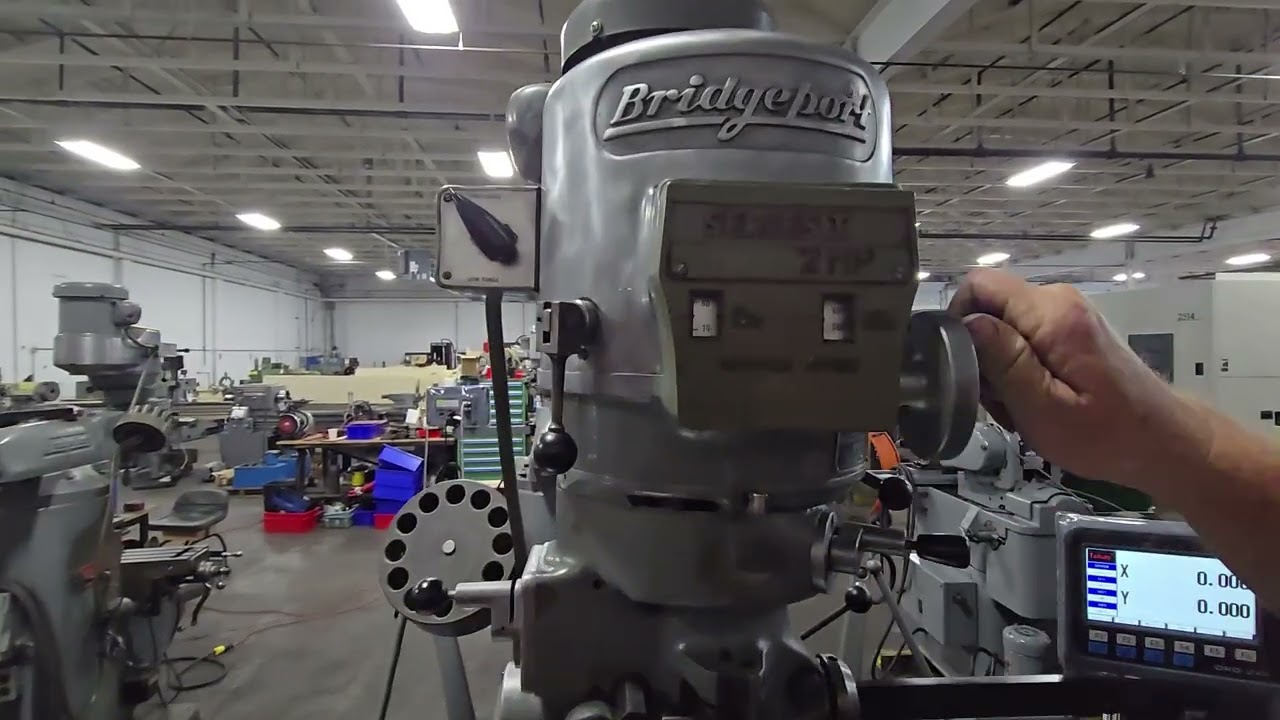 Bridgeport Series 1 Mill Rebuilt Top 2HP Head with 9 x 48 Table New DRO