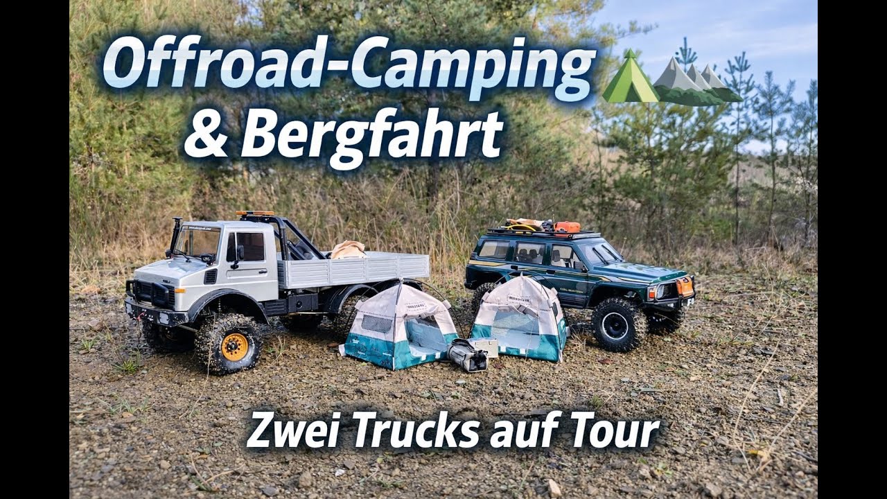 Offroad Camping Tour: RC Trucks vs Naturgewalt ⛰️🏕️