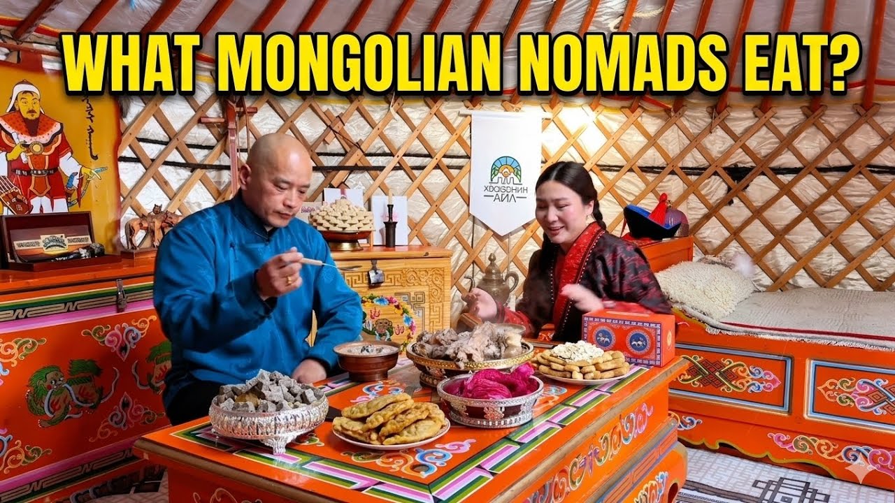 What Mongolian Nomads Eat in Spring| Traditional Lunch