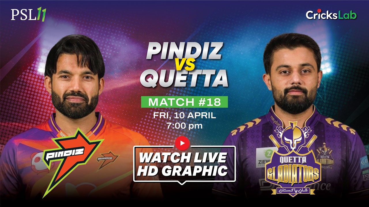 Pindi vs Quetta, PSL 2026 Live Score | RP vs QG Live | Live Cricket Match Today