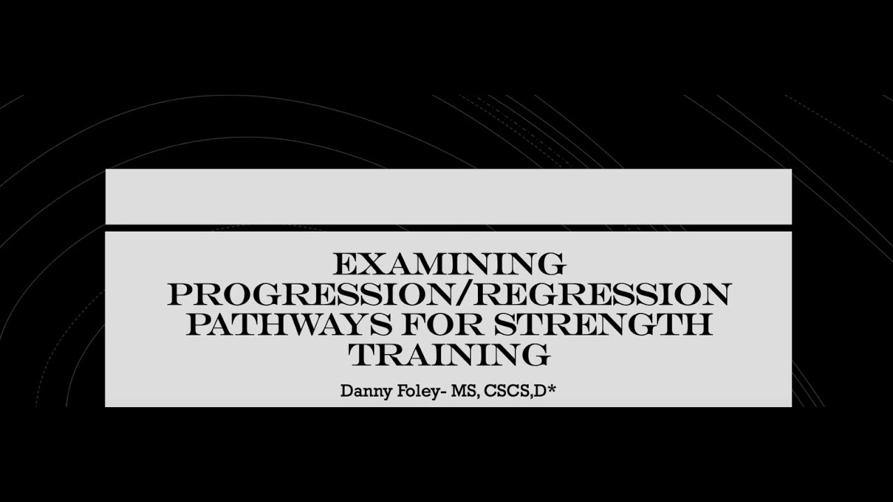 Regression and Progression (Webinar)