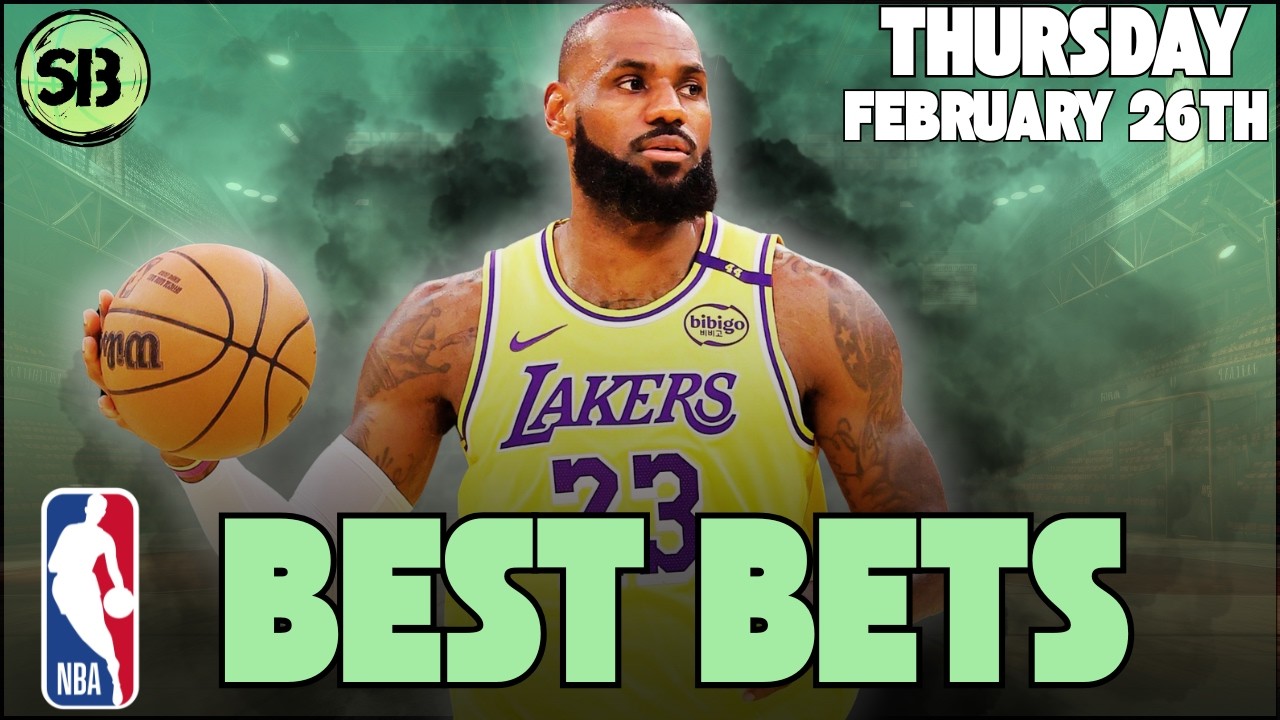 +3u Yesterday 🔥 | 5 NBA Player Props for Today + Breakdown | Picks & Best Bets | Thursday Feb 26