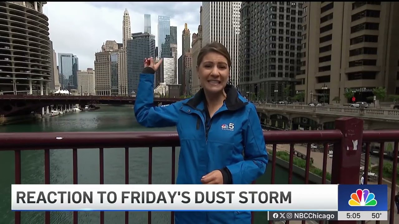 Where did the Illinois dust storm come from and why did it happen?