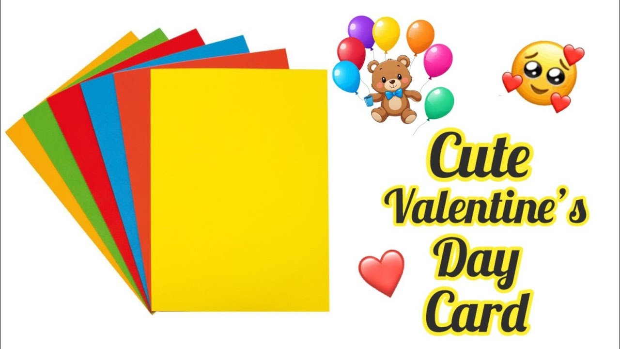 Valentine's day card / Valentine's day crafts with paper / Valentines day card idea / greeting card