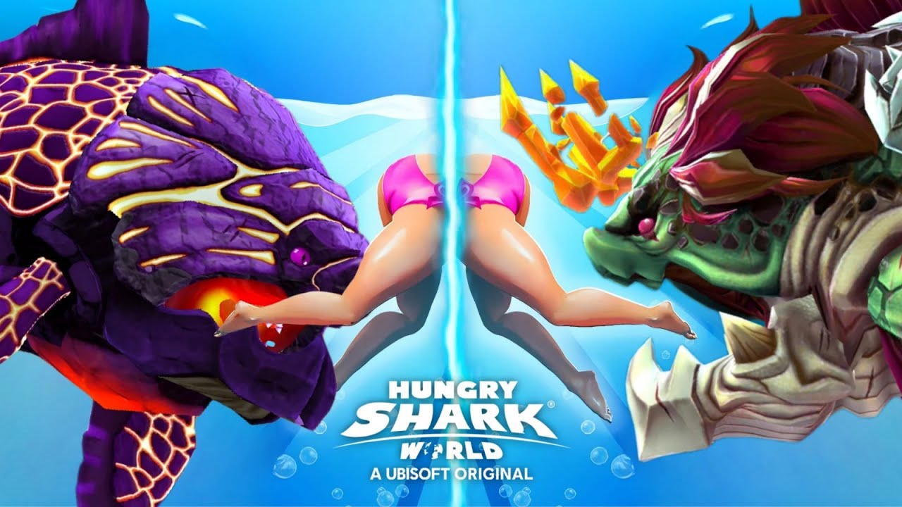 NEW LAVA BIG MOMMA GAMEPLAY VS MIGHTY MATRIARCH GAMEPLAY - Hungry Shark World