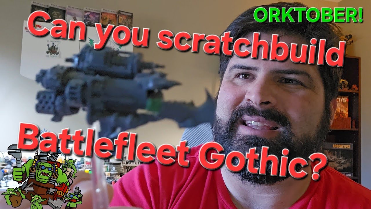 Can you scratchbuild a Battlefleet Gothic Ork Kill Kroozer from Warhammer 40K bits?
