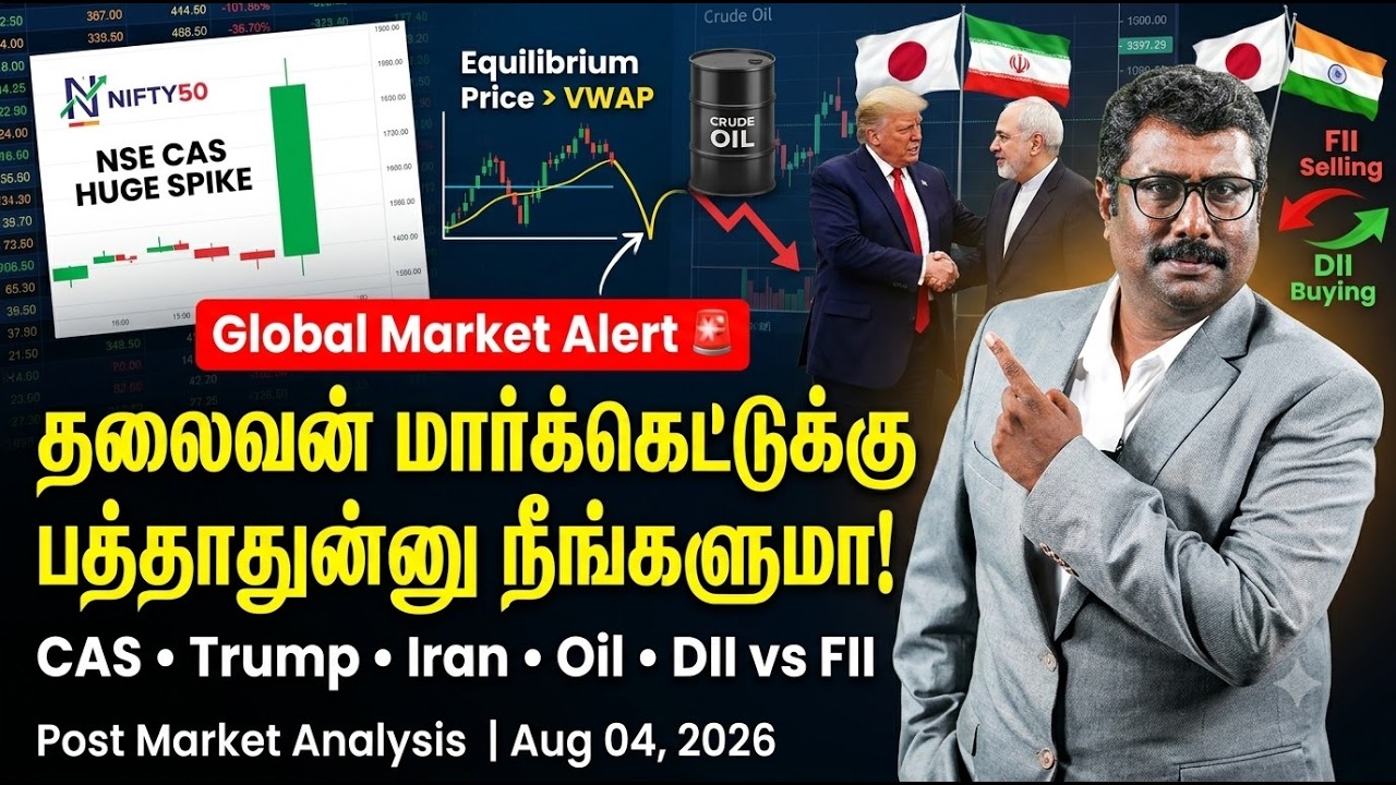CAS Rule-ஆல Option Sellers Struggle! 😱 Closing Auction Session Explained ,Today's Market News Tamil