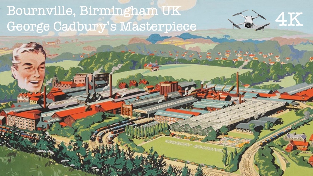 Bournville Village, Birmingham UK | George Cadbury's Masterpiece - 4K DRONE TOUR