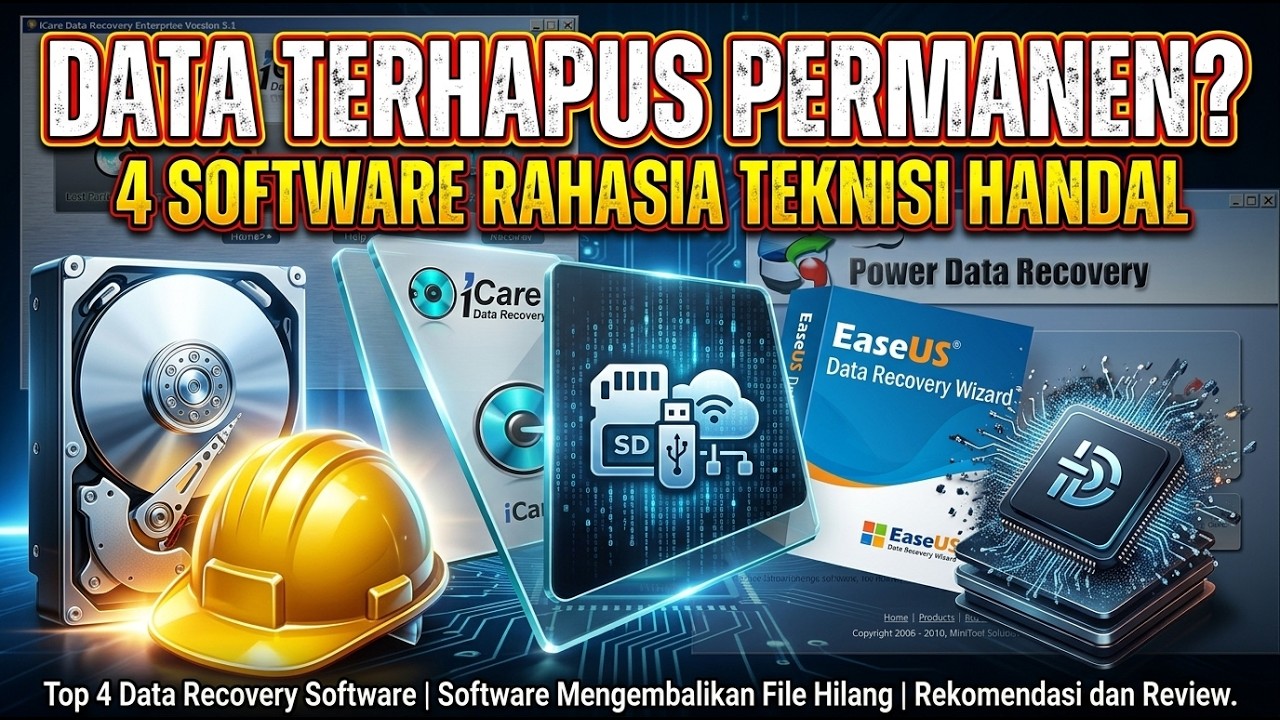 Top 4 Data Recovery Software | Software Mengembalikan File Hilang | Rekomendasi dan Review