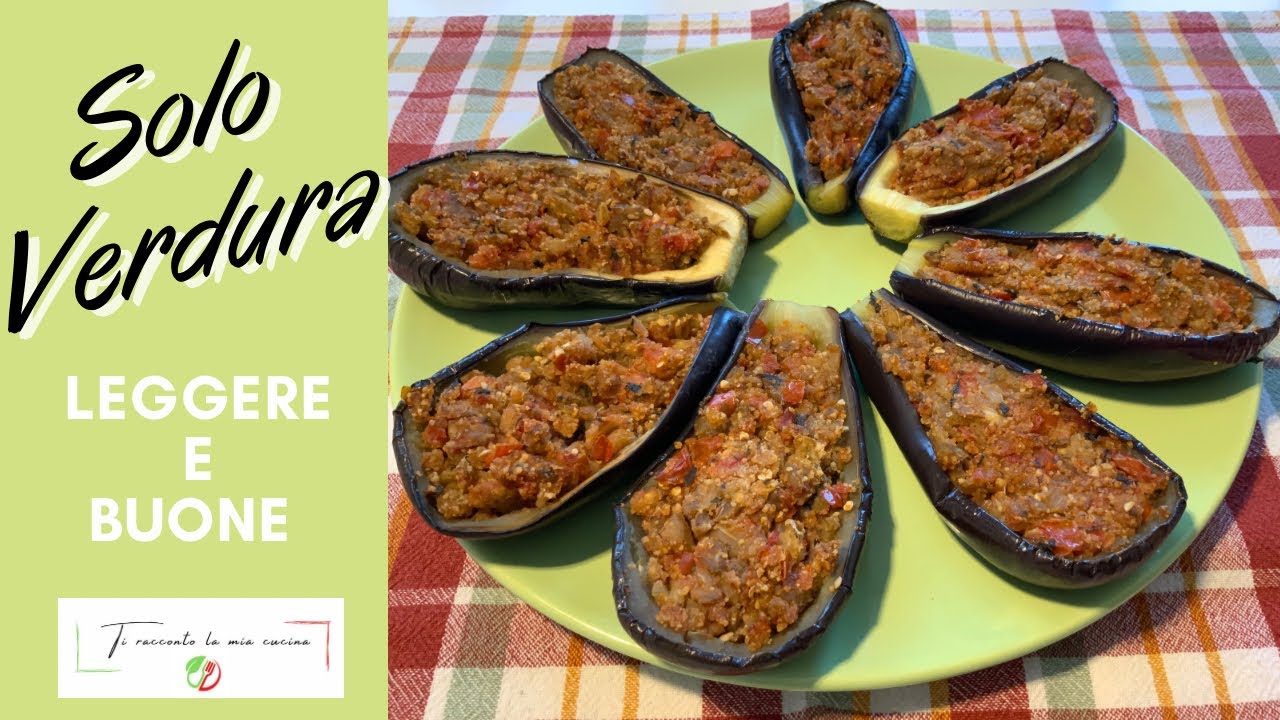 MELANZANE CON RIPIENO VEGETARIANO | Gustose e Gratinate