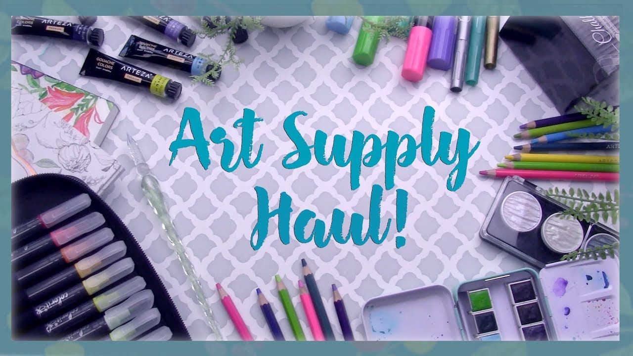 Huge Art Supply Haul & Swatch With Me // Which Are You Excited For?