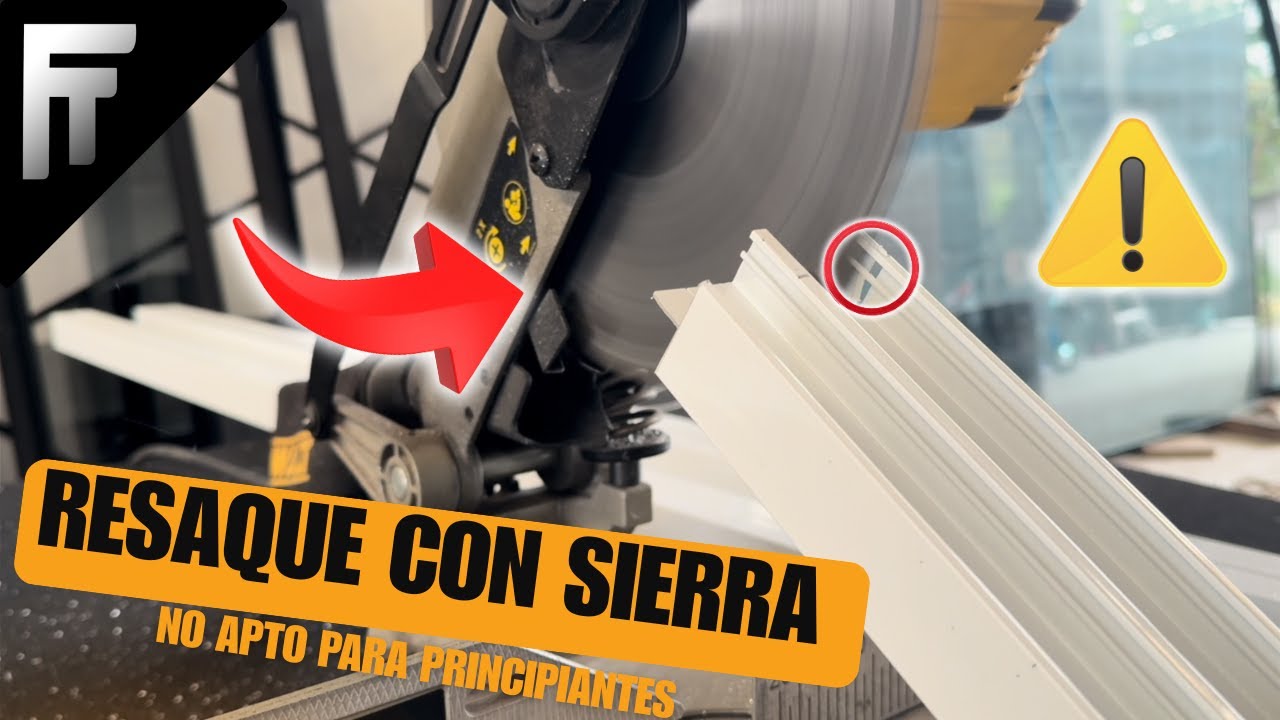 😱Resaques en sierra de inglete corte de perfiles de aluminio para ventanas y puertas