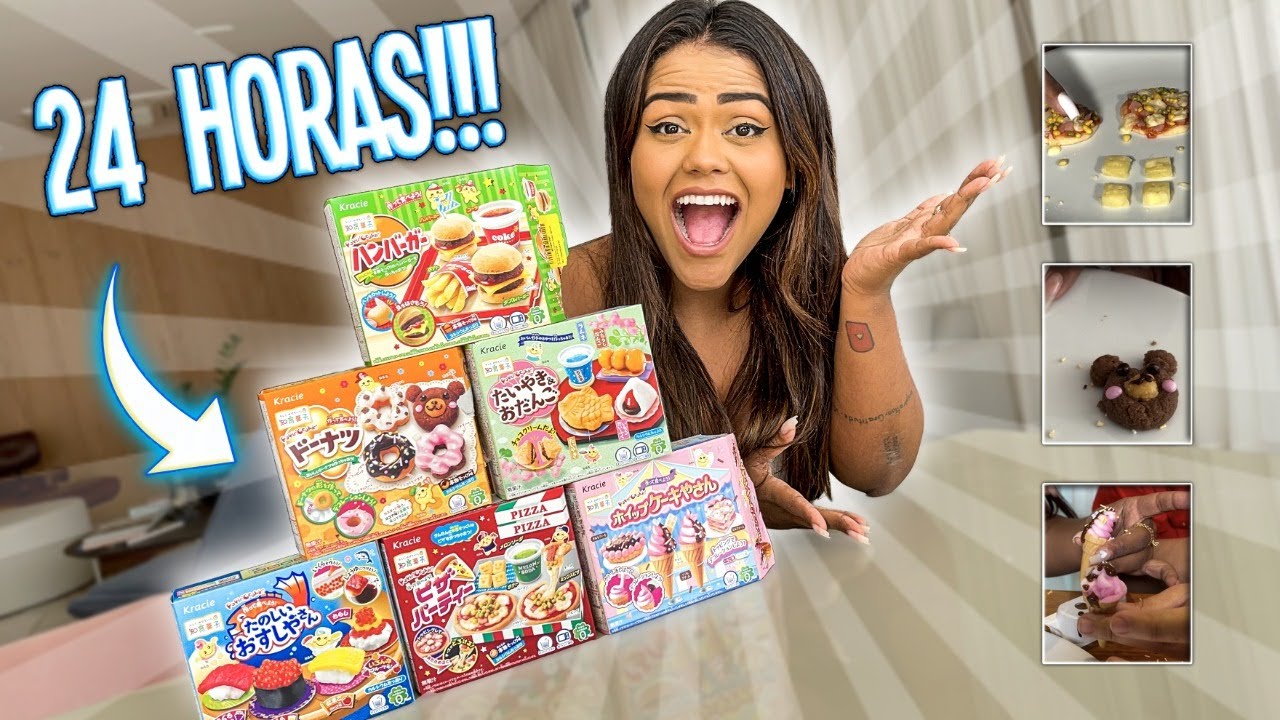 24 HORAS COMENDO MINI COMIDAS!!!