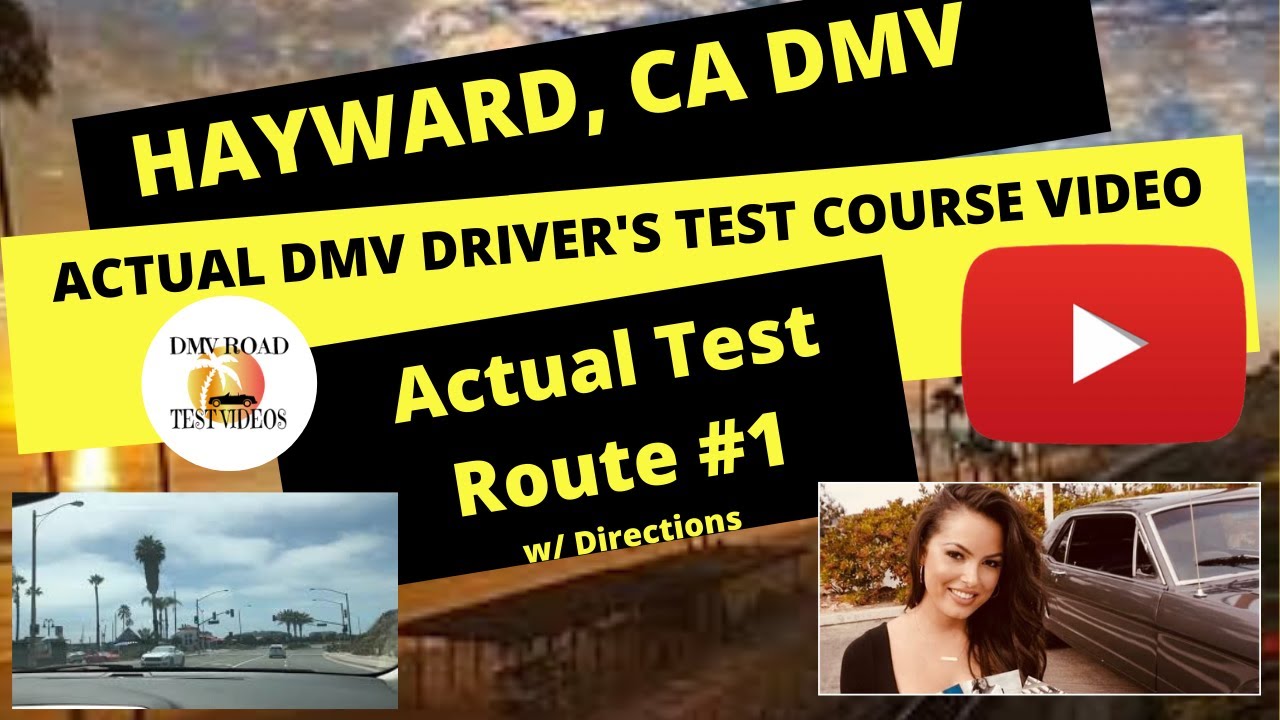 *ACTUAL TEST ROUTE* Hayward DMV CA Behind The Wheel Drivers Ed License Road Exam Course Training
