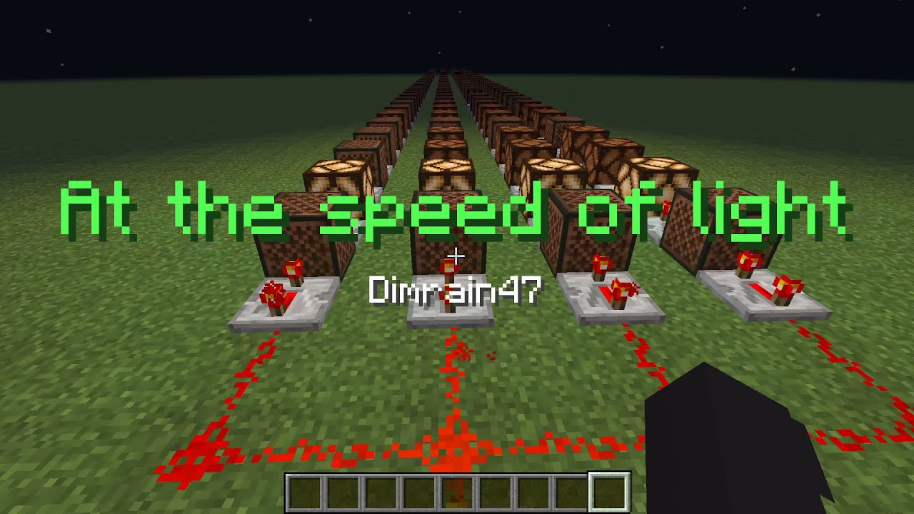 at the speed of light - Dimrain47(minecraft noteblock cover)