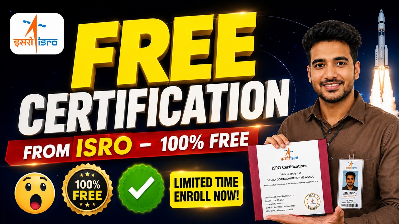 ISRO Free Online Courses with Certificates: Complete Registration Process