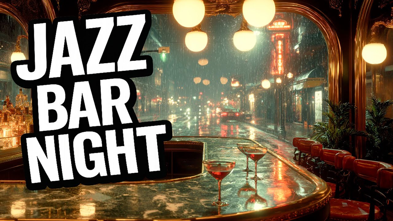 Jazz Bar Ambience for Midnight Calm 🌙🌧️ Vintage Mood • Infinite Mirror Lounge