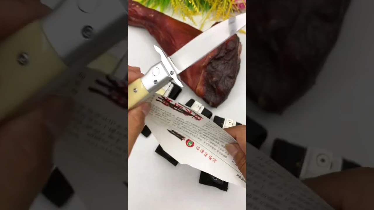 Aviation aluminum semi-automatic boutique fruit knife