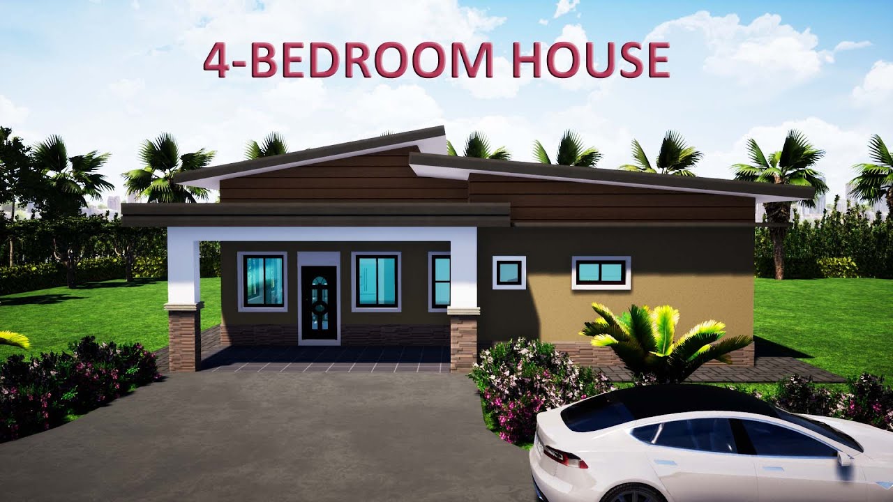 130 SQ.M. (1,496 S.F.) - 4 BEDROOM HOUSE DESIGN - COST 2M to 2.3M PHP