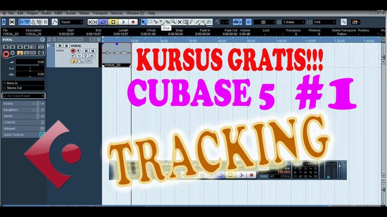 CUBASE 5 Tutorial #1 | Mudahnya Recording dengan CUBASE 5