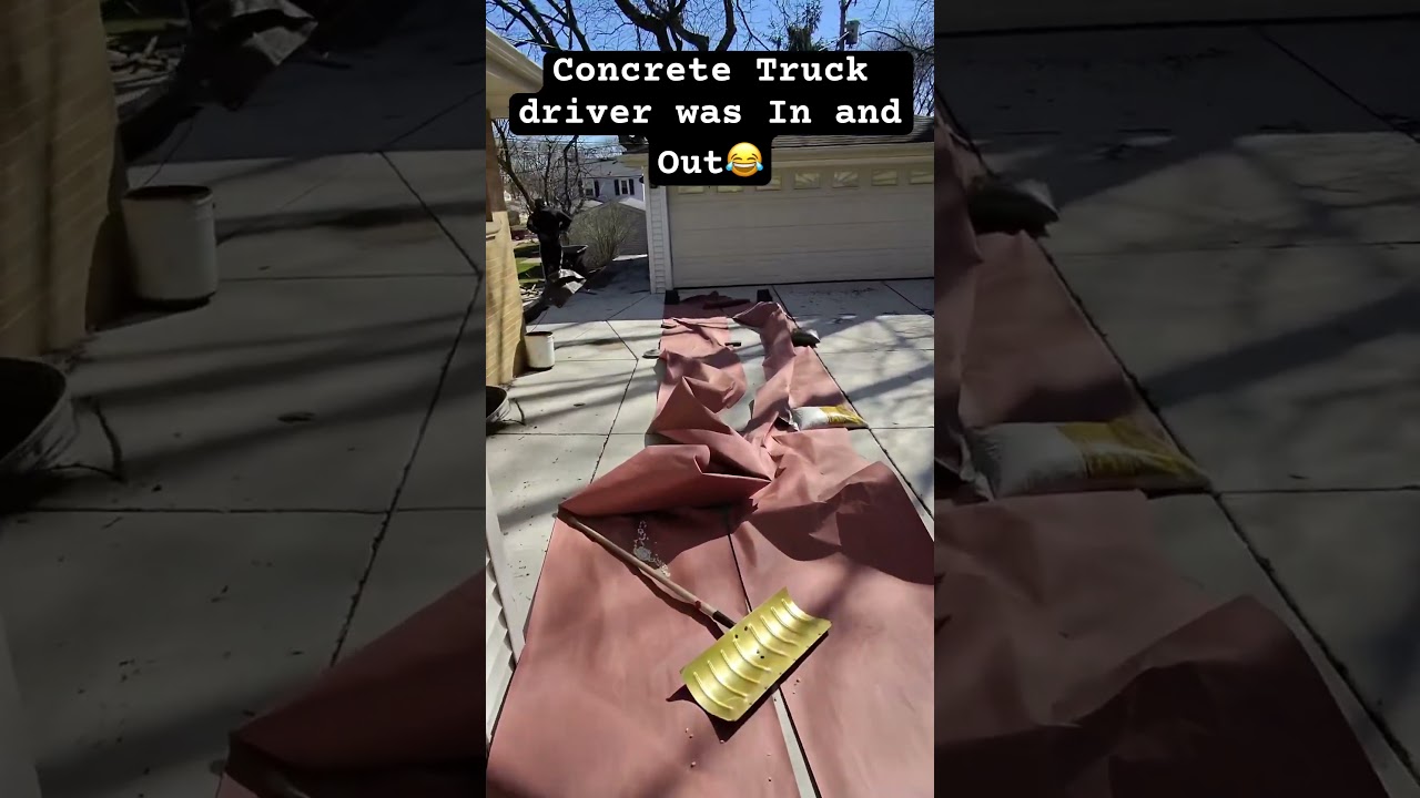 Are all Concrete Truck drivers this Cool? 😎 #concrete #construction #diy #pov #remodel