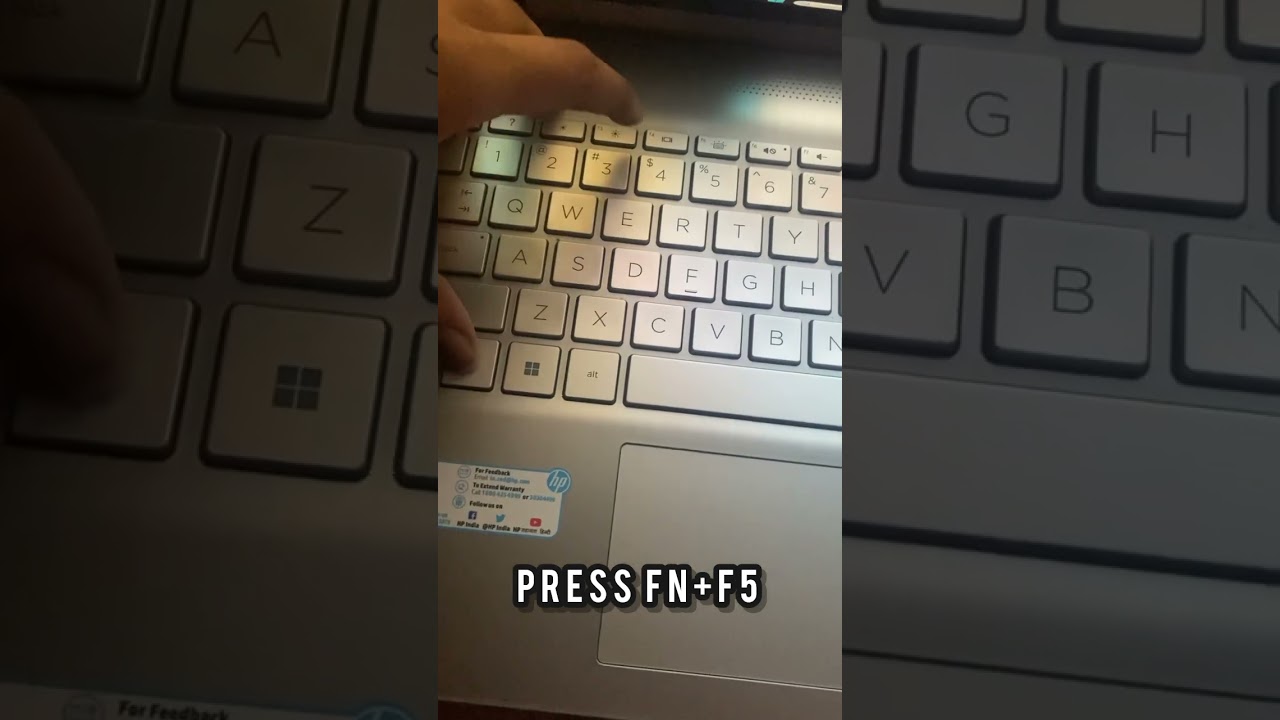 How to turn on backlit keyboard light.         ON/OFF