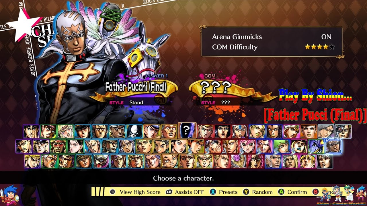 JoJos Bizarre Adventure All-Star Battle R [GamePlay!!!] {PART37} [Father Pucci (Final)](SHION) 😄🐲🎮🇵🇹