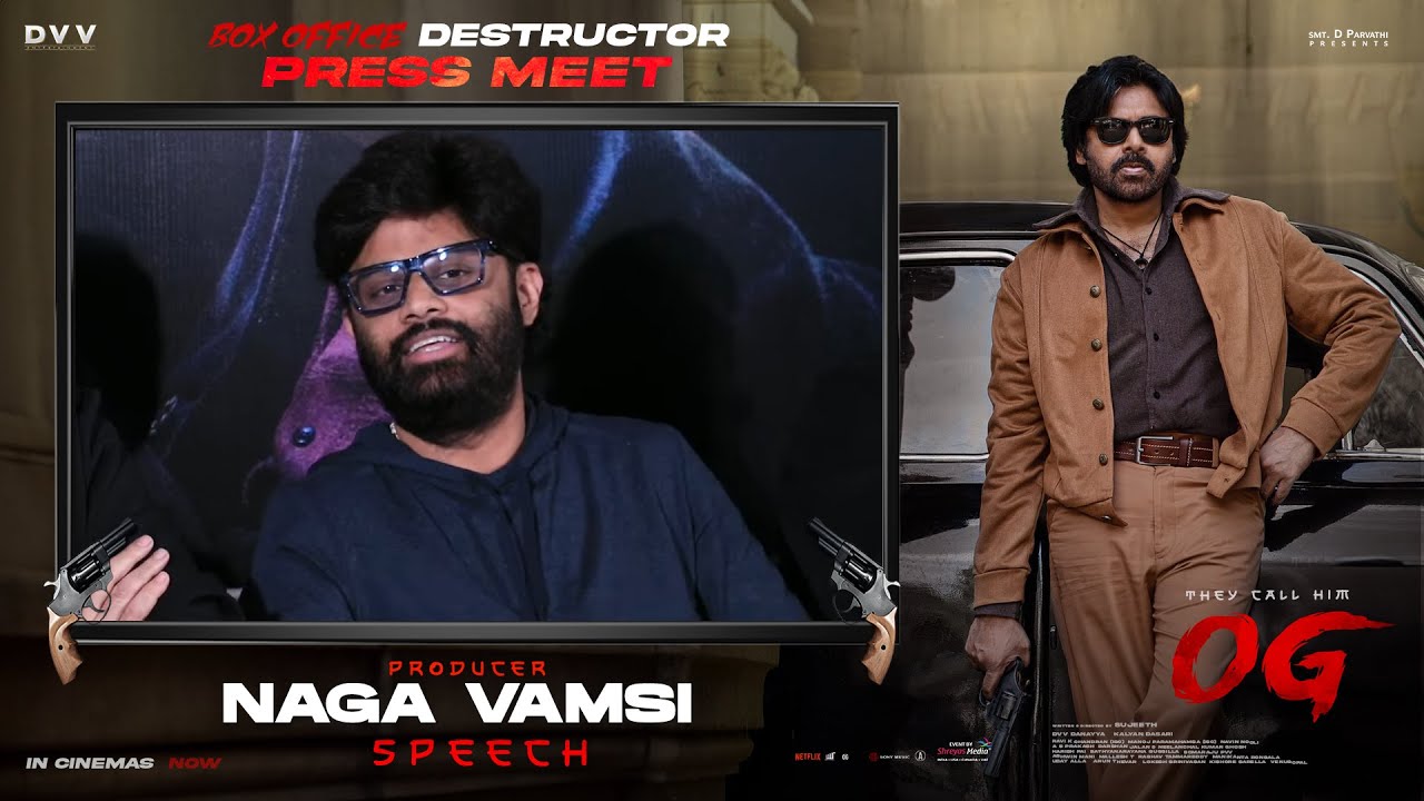 Producer Naga Vamsi Speech at OG Box Office Destructor Press Meet | Pawan Kalyan | Sujeeth | Thaman