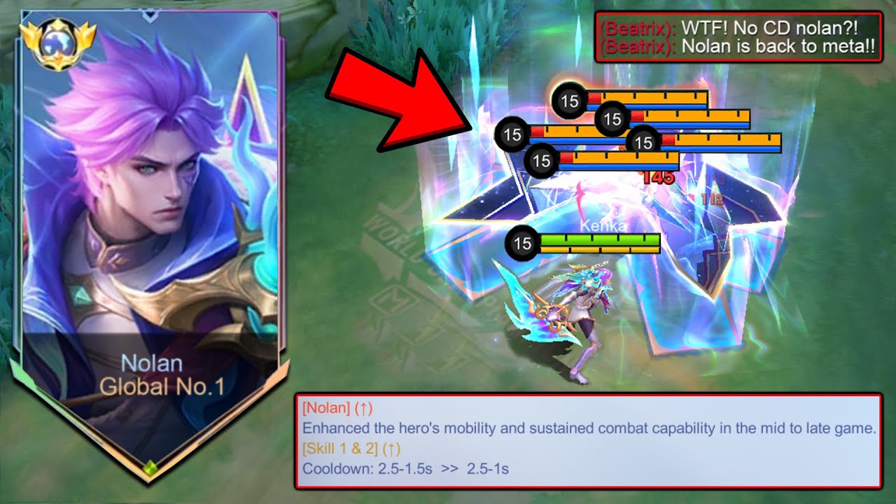 FINALLY NOLAN MASSIVE BUFFED IS HERE! 🔥 (BACK TO META?) - Mobile Legends