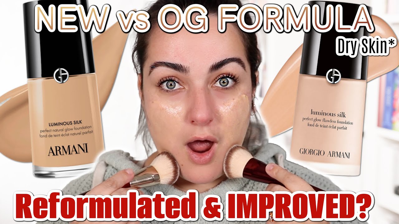 ARMANI LUMINOUS SILK FOUNDATION Reformulated vs Original | Side-by-Side Wear Test