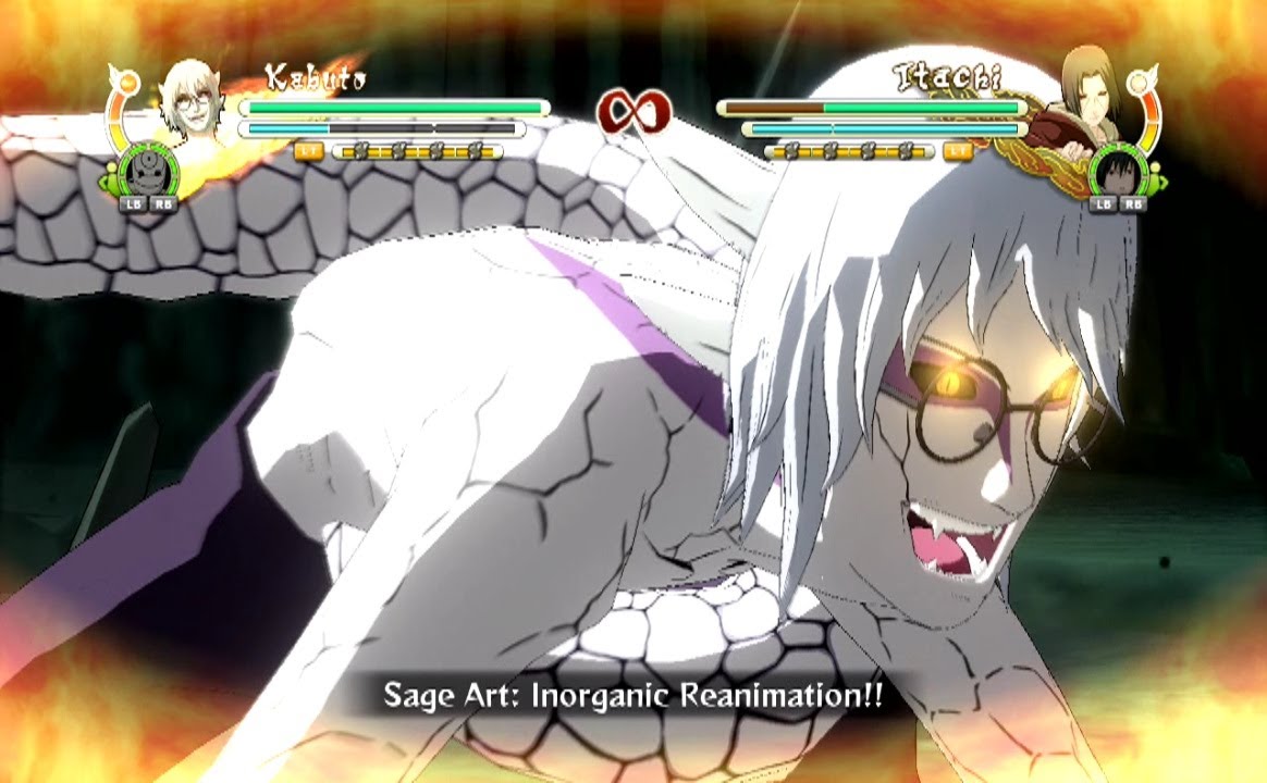 Naruto Ultimate Ninja Storm 3 Full Burst Sage Kabuto Complete Moveset with Command List