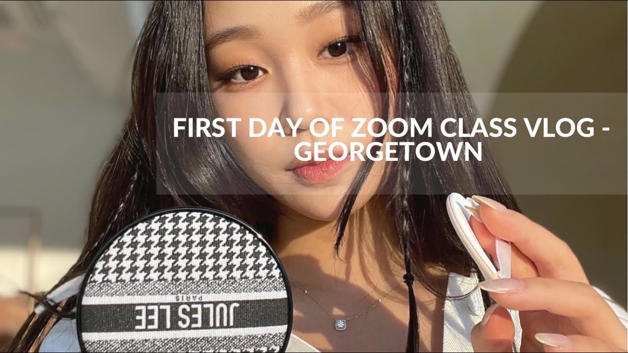 OLD JANUARY VLOG: 3AM Georgetown Zoom Class / Dior Beauty / Photoshoot / 조지타운 온라인 수업 개강