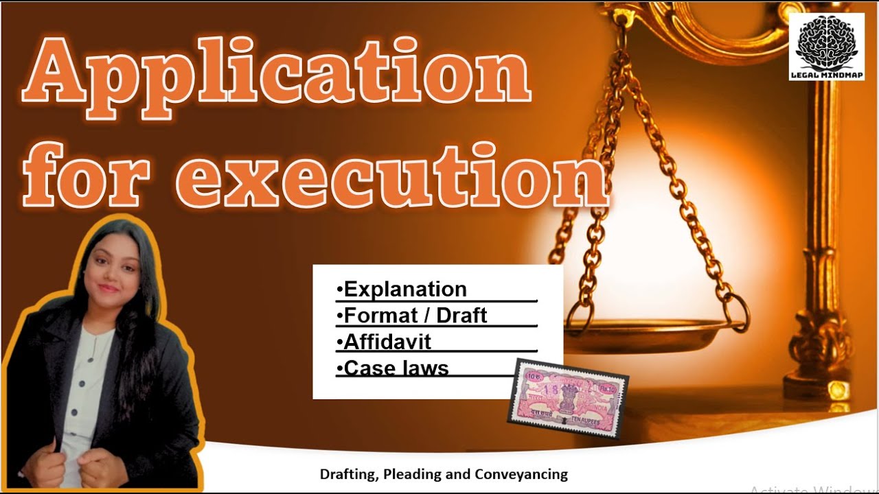 Application for execution