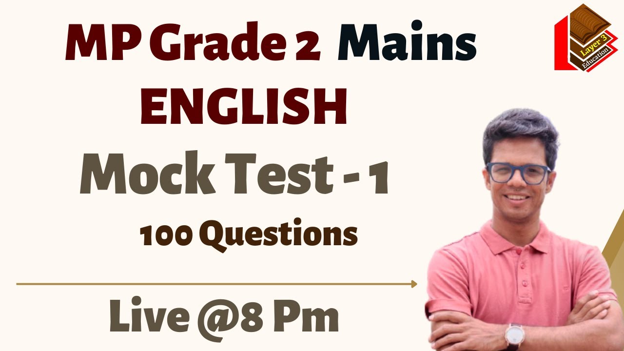 English Mp Grade 2 Mains I| Mock Test 1