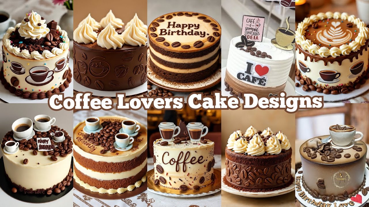 Coffee Lover Theme Cake Designs/Coffee Lover Cakes/Theme Cake Designs Ideas/Unique Birthday Cakes