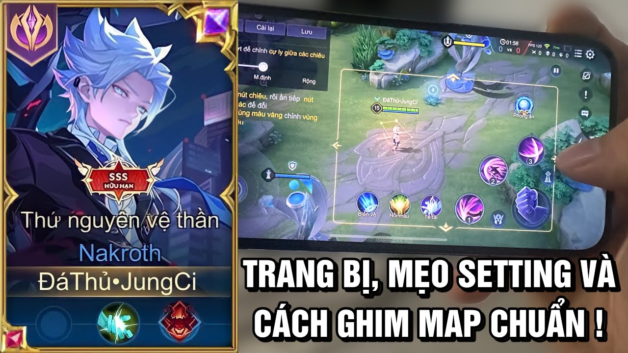 Chia Sẽ Tất Cả Những Gì Tôi Biết Về Nakroth - Trang Bị, Ngọc, Phù Hiệu, Mẹo Setting Và Cách Gim Map