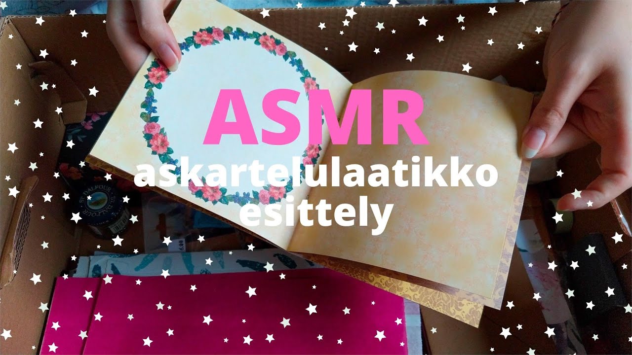 ASMR SUOMI ASKARTELULAATIKKO ESITTELY // aggressiivisia triggereitä // tapping, crinkles, whisper…