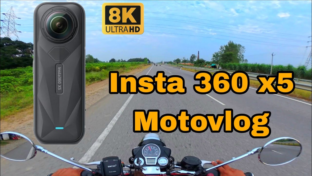 Insta 360 x5 Single Lens Test Moto Vlog Review #motovlog #insta360 #gopro